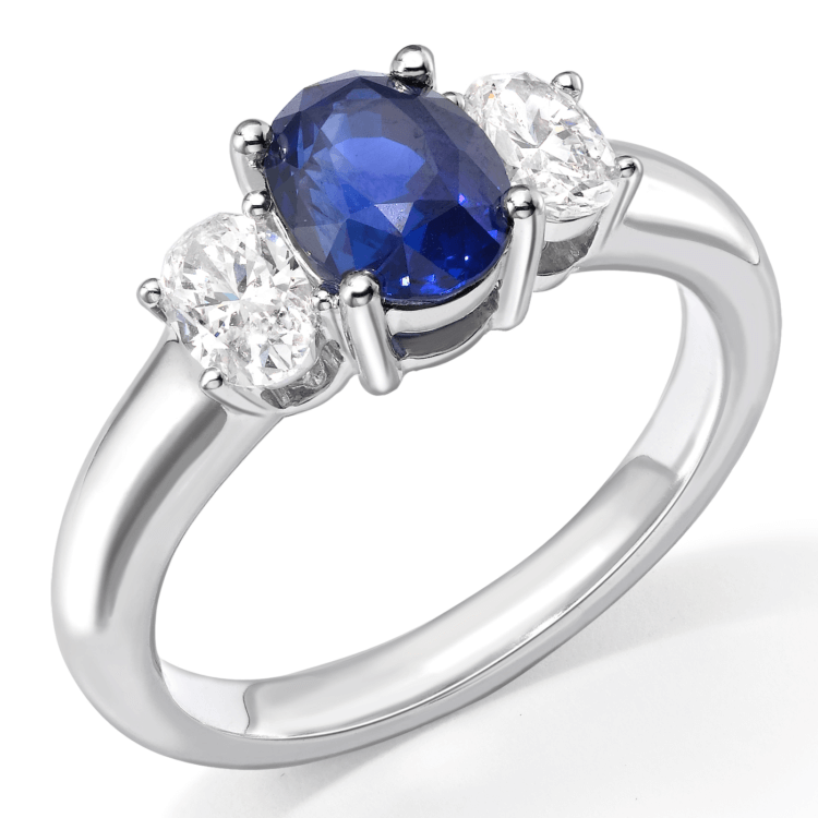 sapphire and diamond  ring
