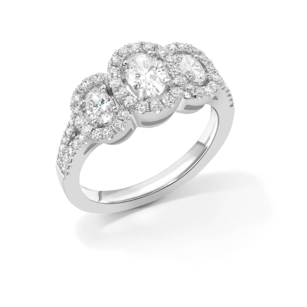 Oval diamond cluster ring The Diamond Trust